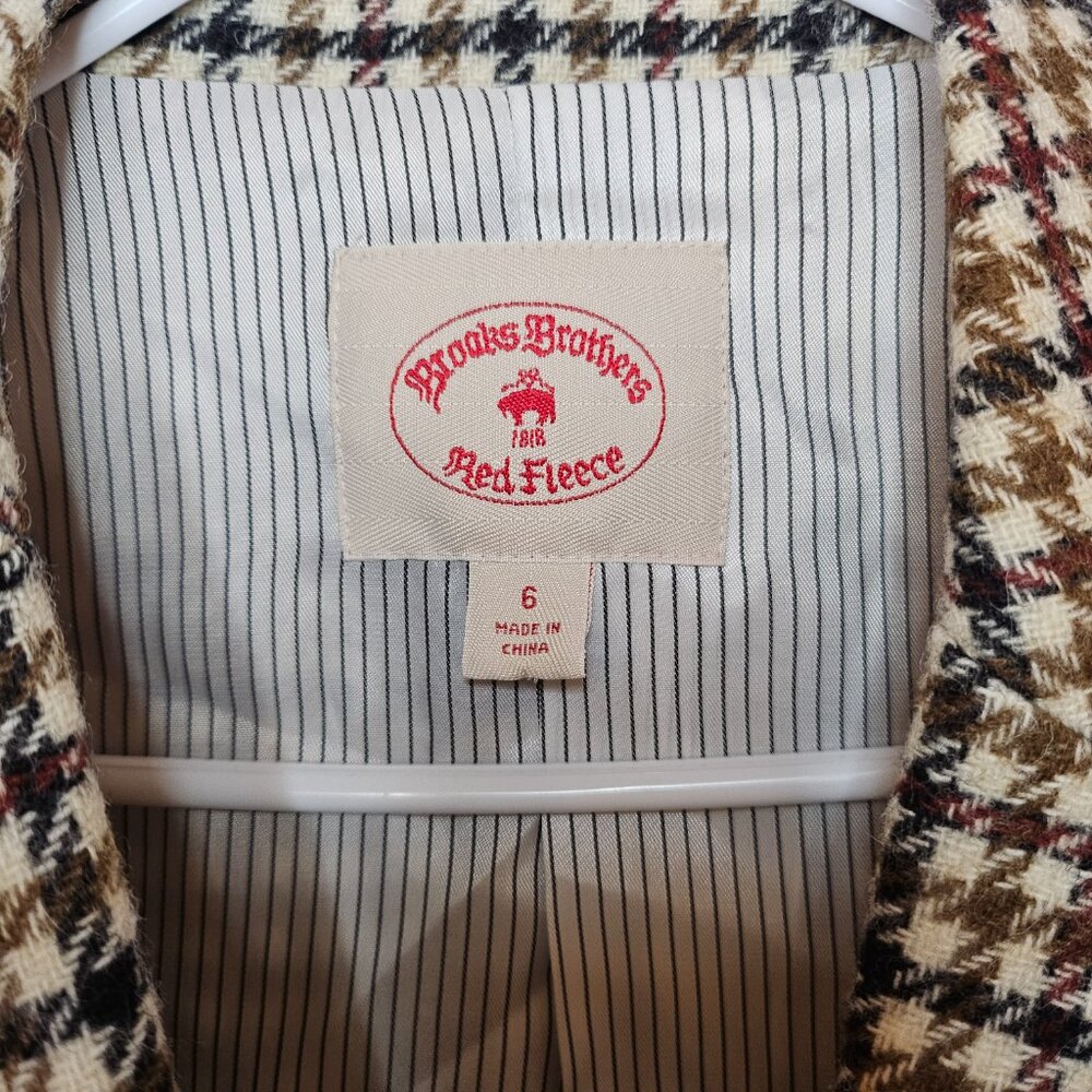 Brooks Brothers Red Fleece Moon plaid houndstooth Blazer Golden Sheep - Picture 2 of 12